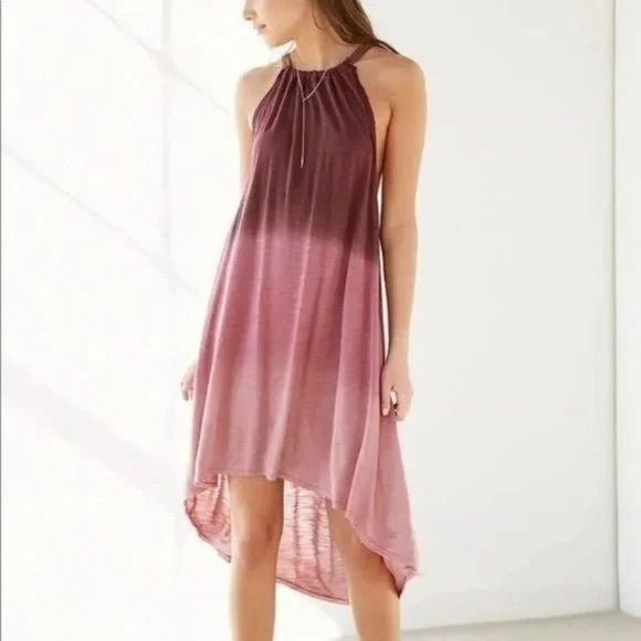 Ecote Other - Ecote Urban Outfitters Hazelene Pink, Purple Ombre Halter Dress